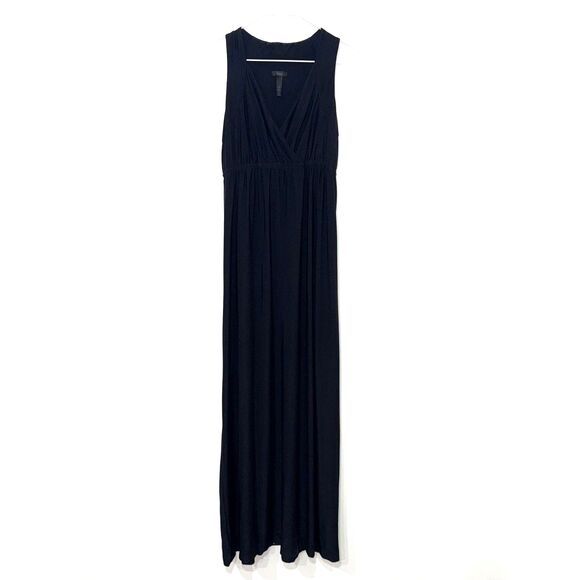 Soma Intimates Empire Waist Jersey Maxi Dress - Black S - Picture 1 of 5
